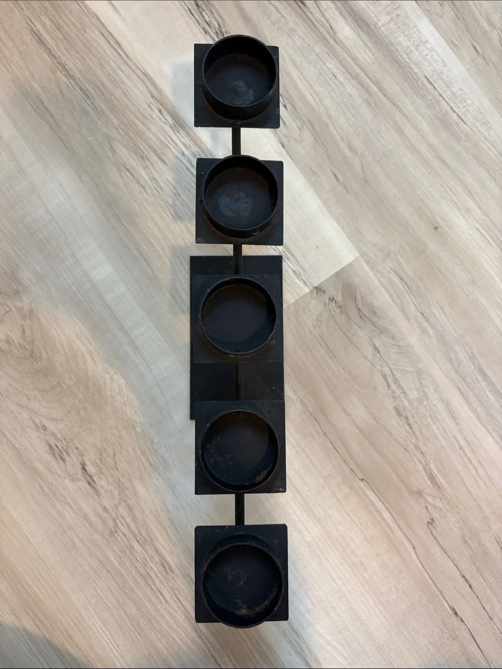 Pier 1 Black Metal Tea-Light Candle Holder Base